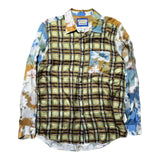 graphic printed button down