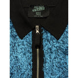 1994 runway wool fur panel cardigan