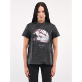 Liza Keane wrinkled effect leather shirt