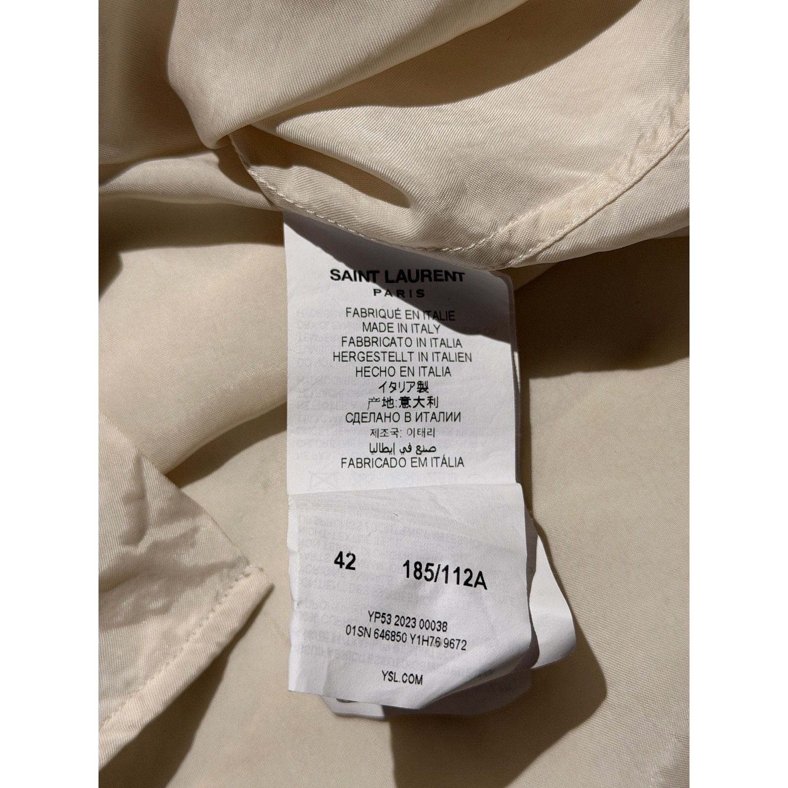 Cupro silk like button down