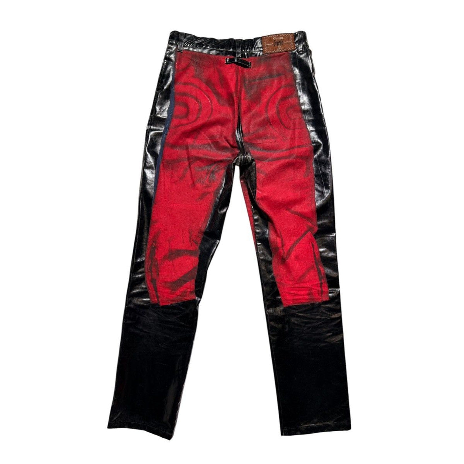 SS1999 Trompe l'Oeil Biker Coating Pants
