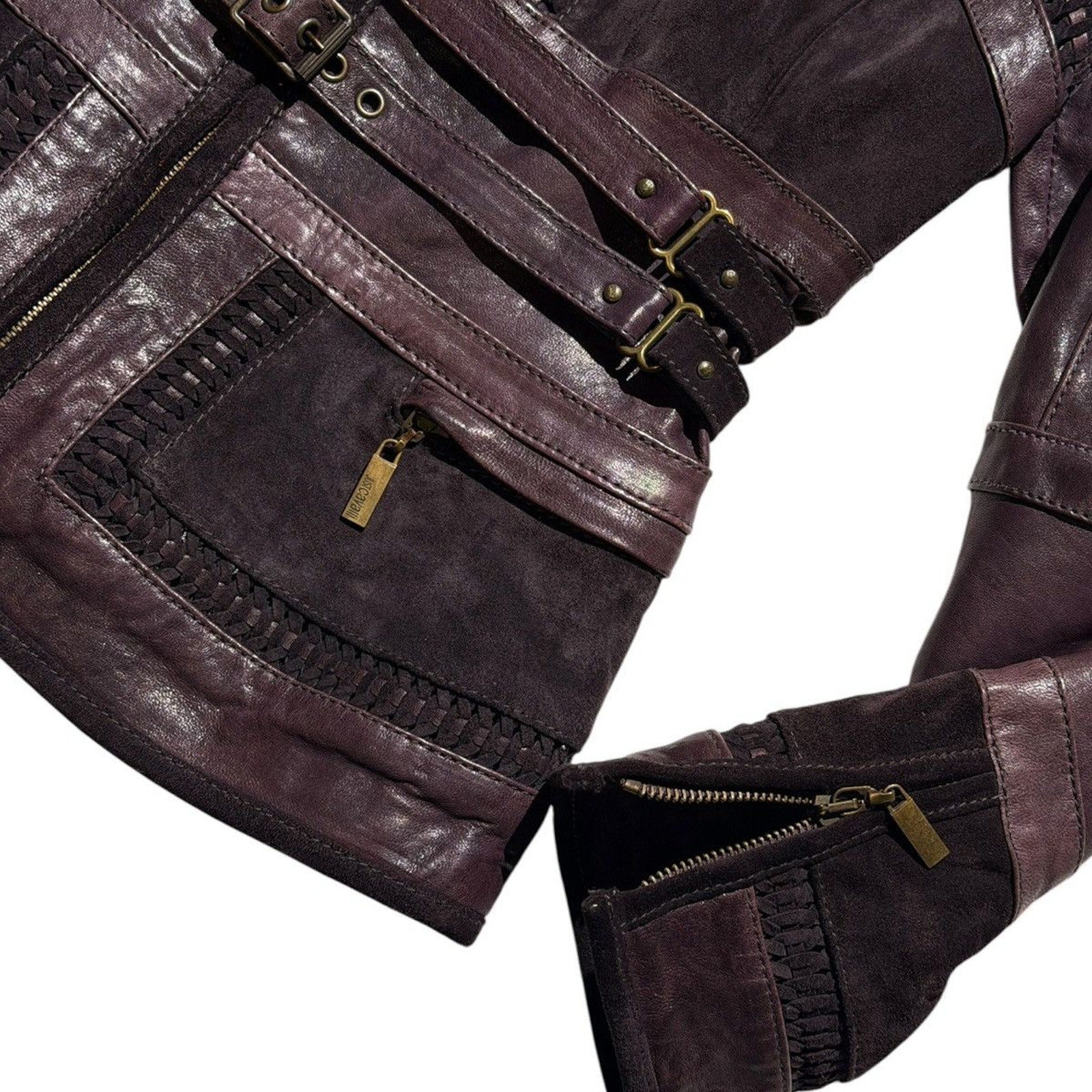 FW2008 leather sueded soldier jacket