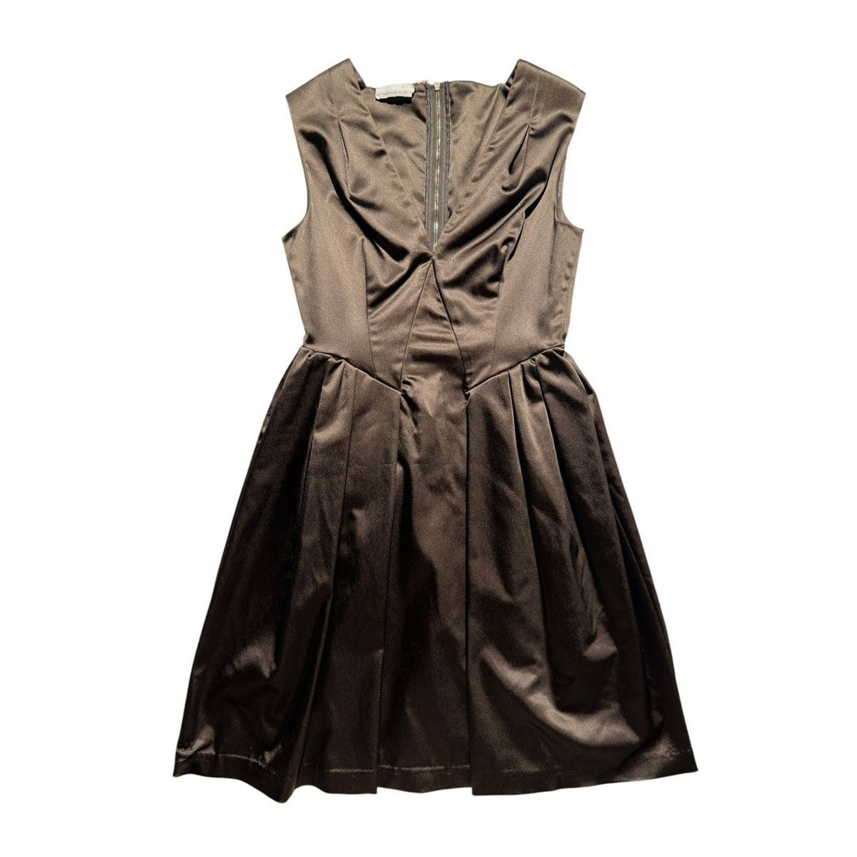 Satin pleated dress