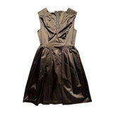 Satin pleated dress