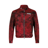 Boxy fit motorcycle jacket