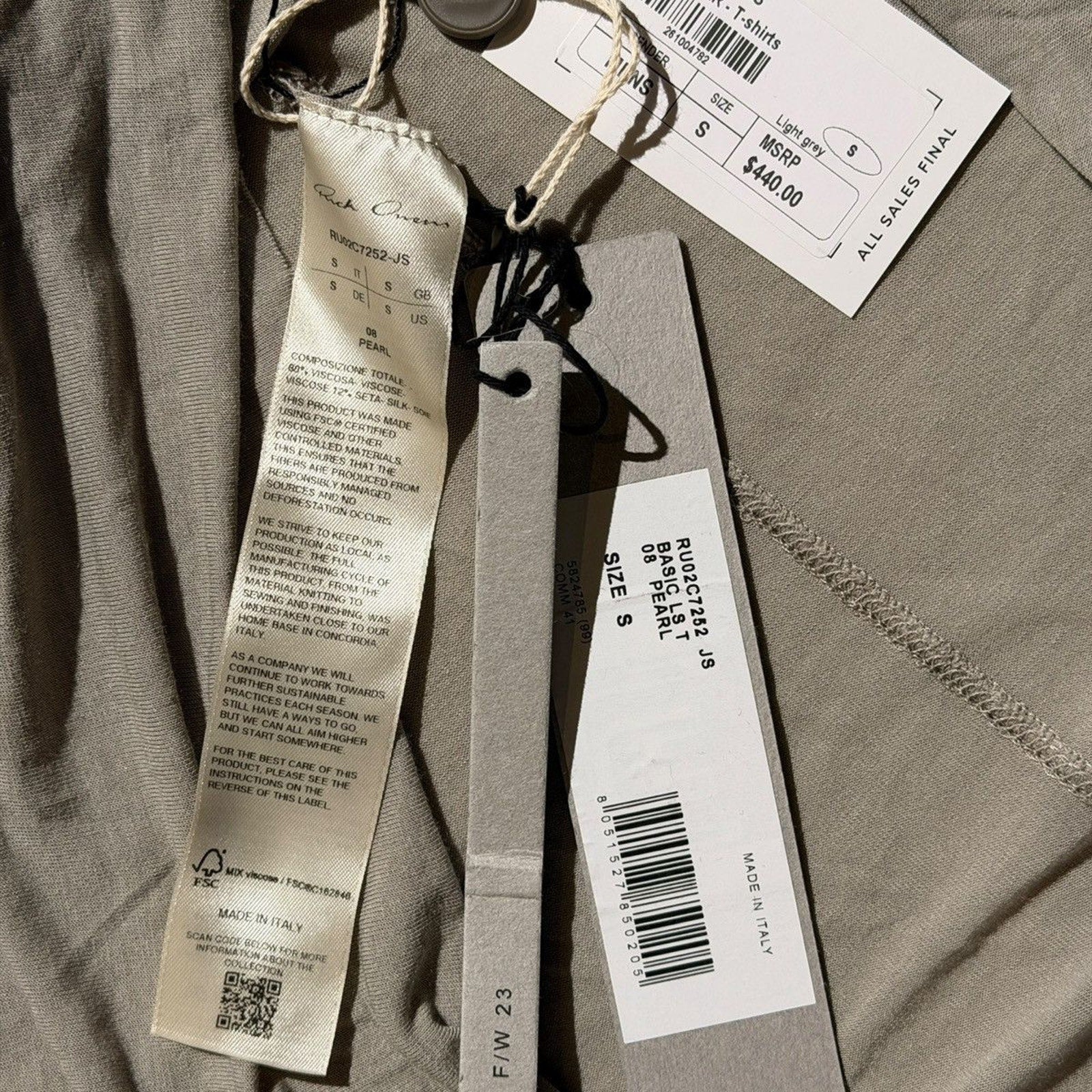 FW23 Luxor silk blend long sleeve