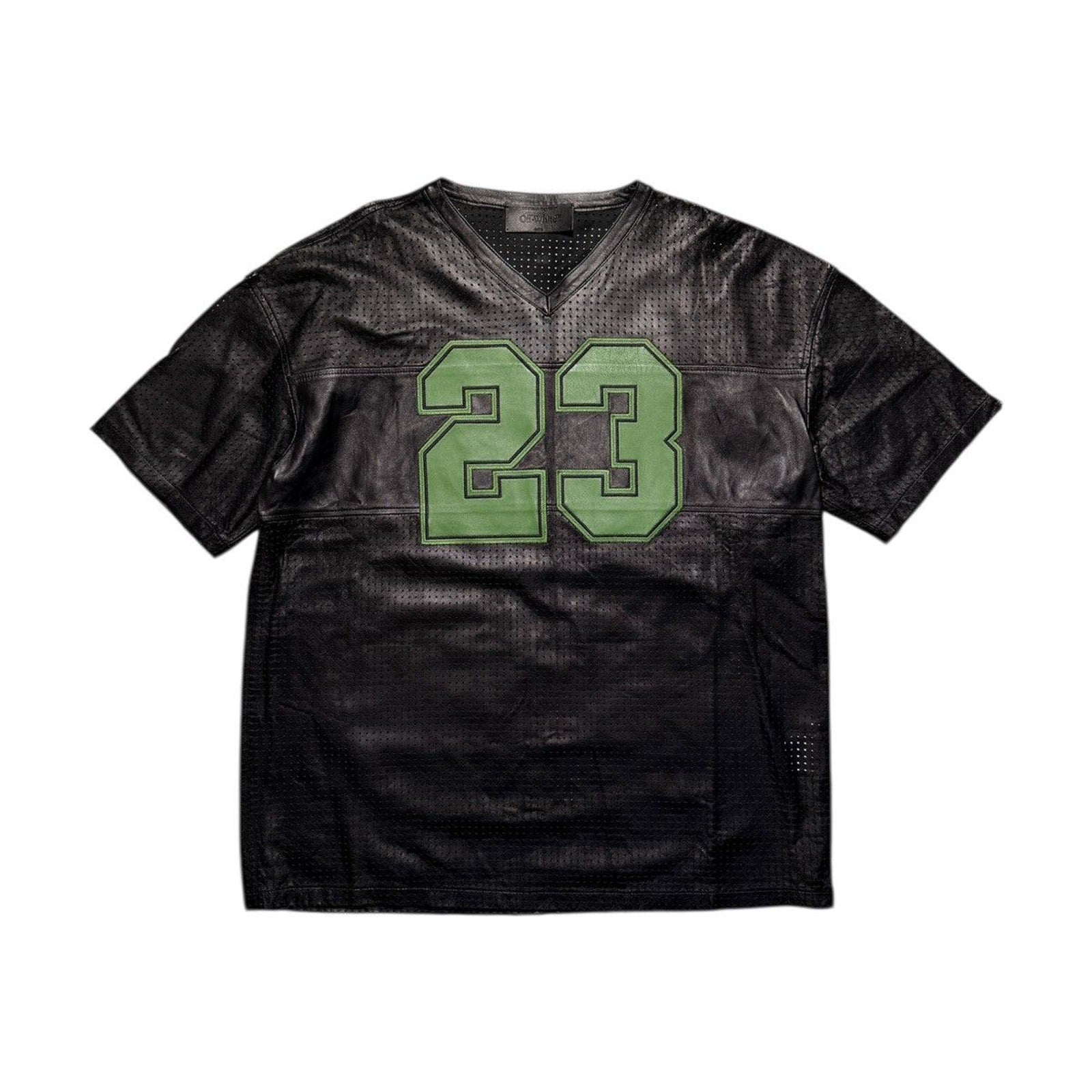 Natlover leather mesh jersey
