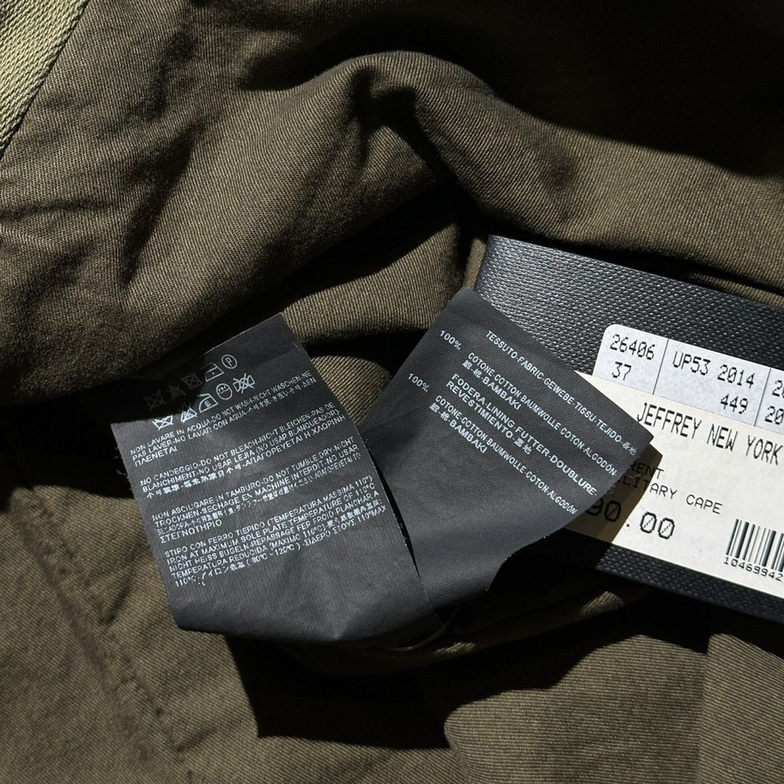 Runway padded poncho cape