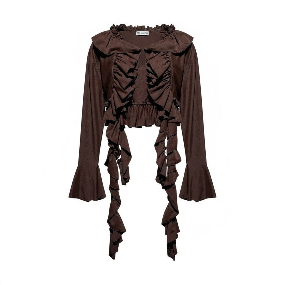 Ruffled runched bolero