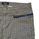 Zippered plaid pant