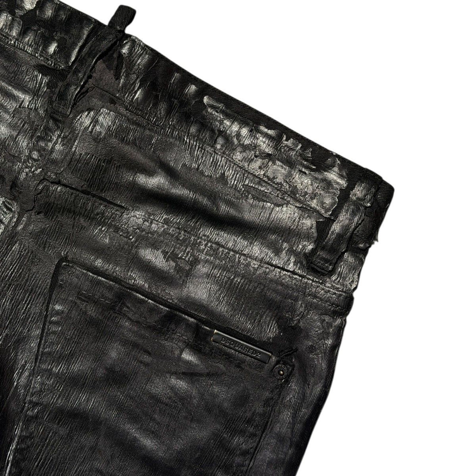 Waxed skater jean