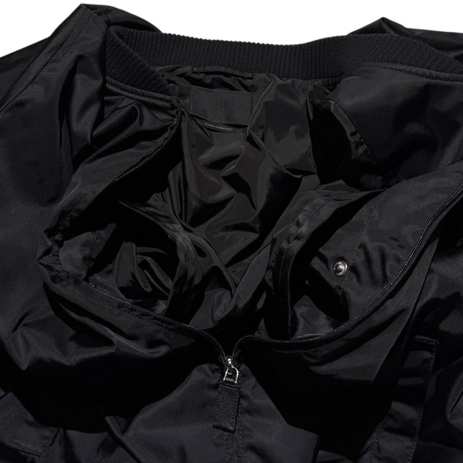 Renylon essential metal logo bomber