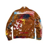 Paint splatter levis collab trucker jacket