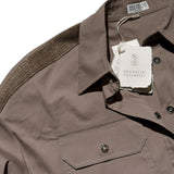 Monili beaded snap button shirt
