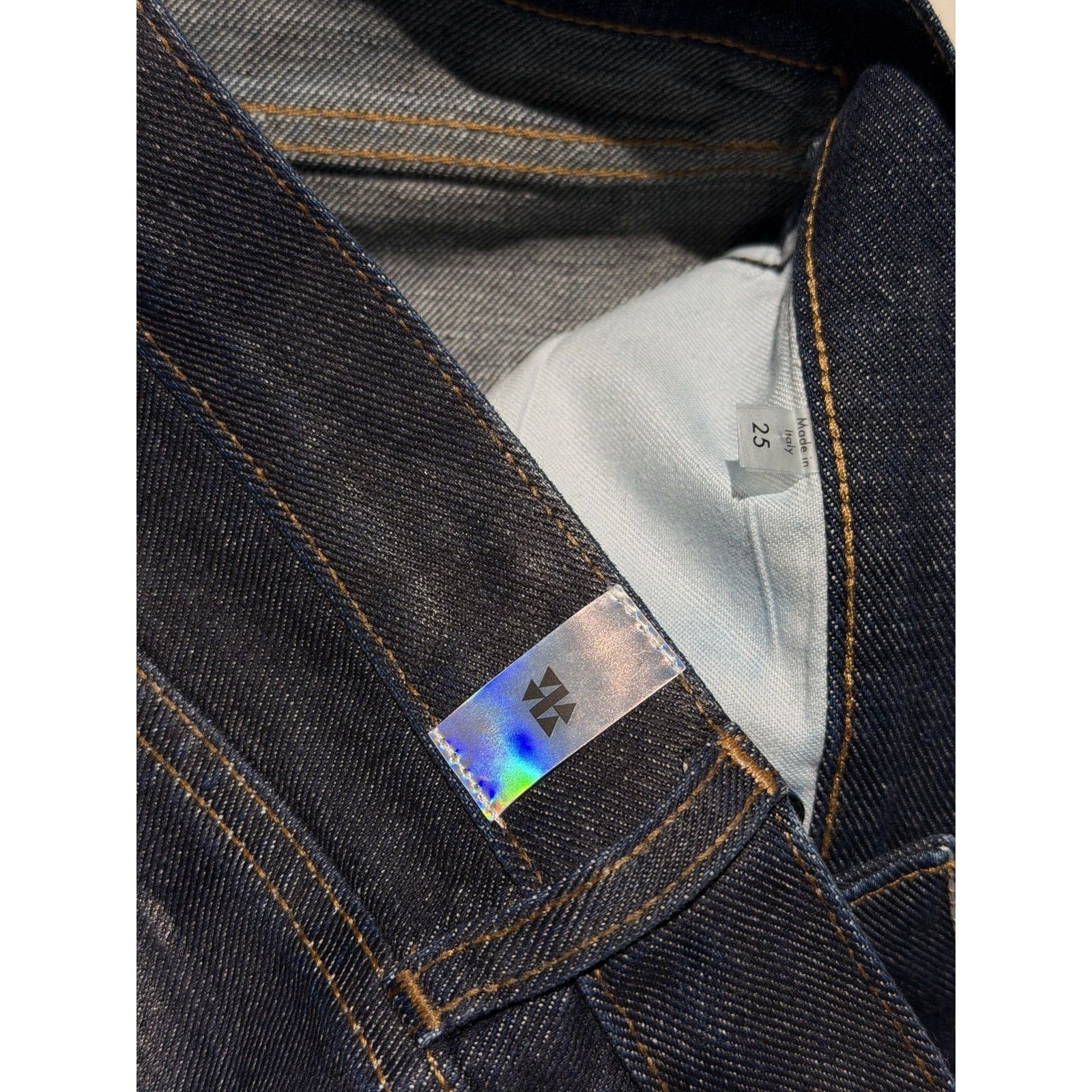 Waxed coated baggy pant