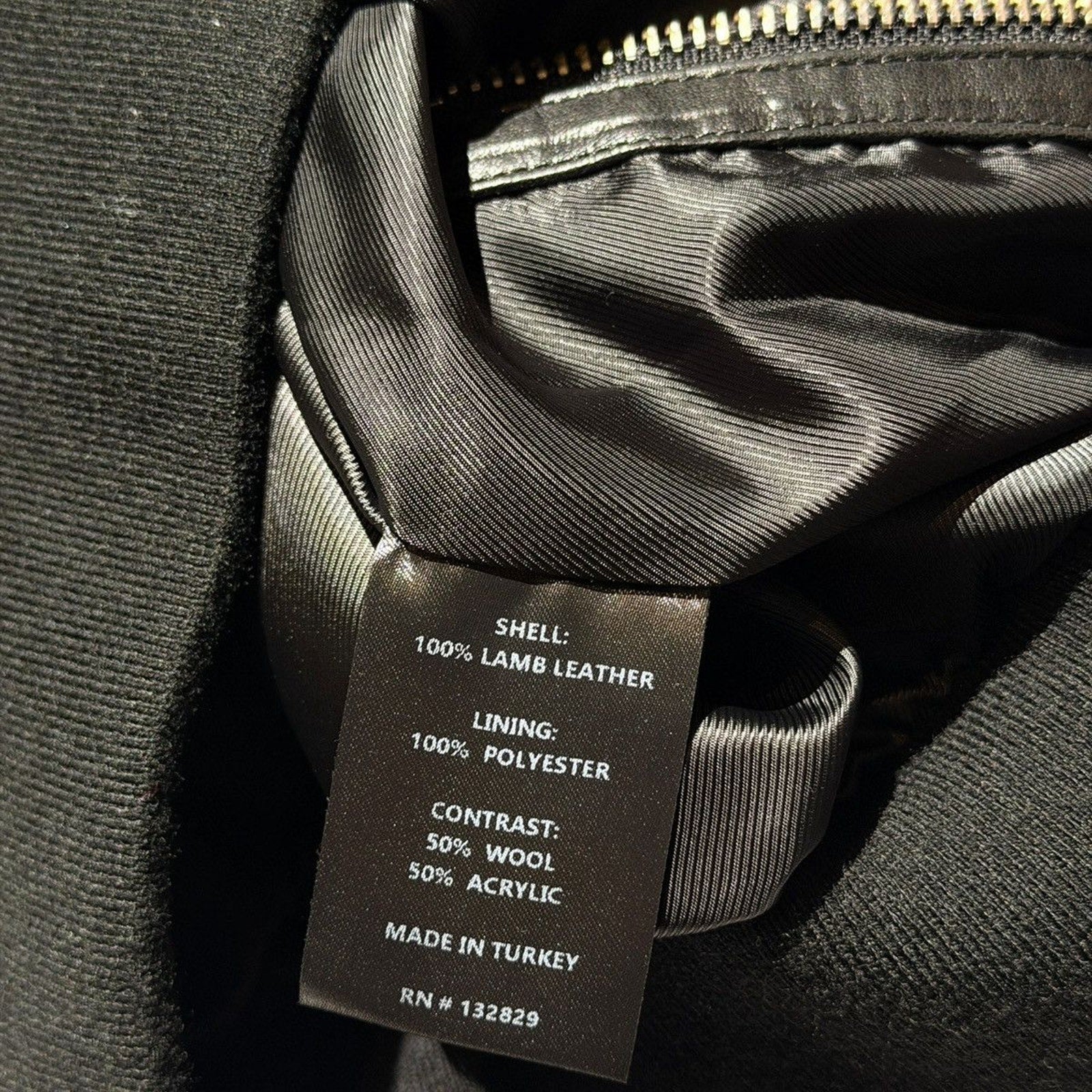 Haelo wrap leather bomber