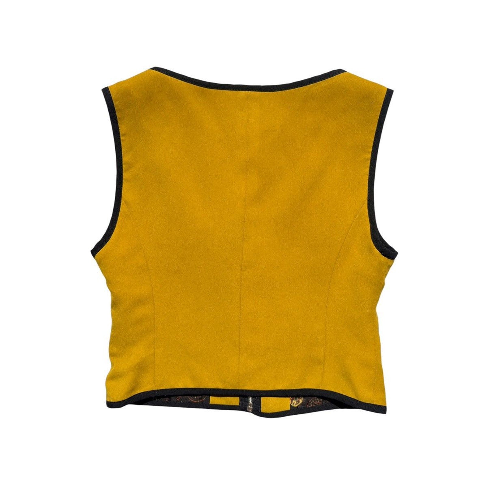 Archive cropped zippered vest