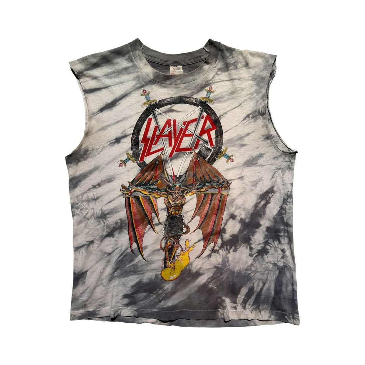 Slayer 1988 crucified demon vintage tee