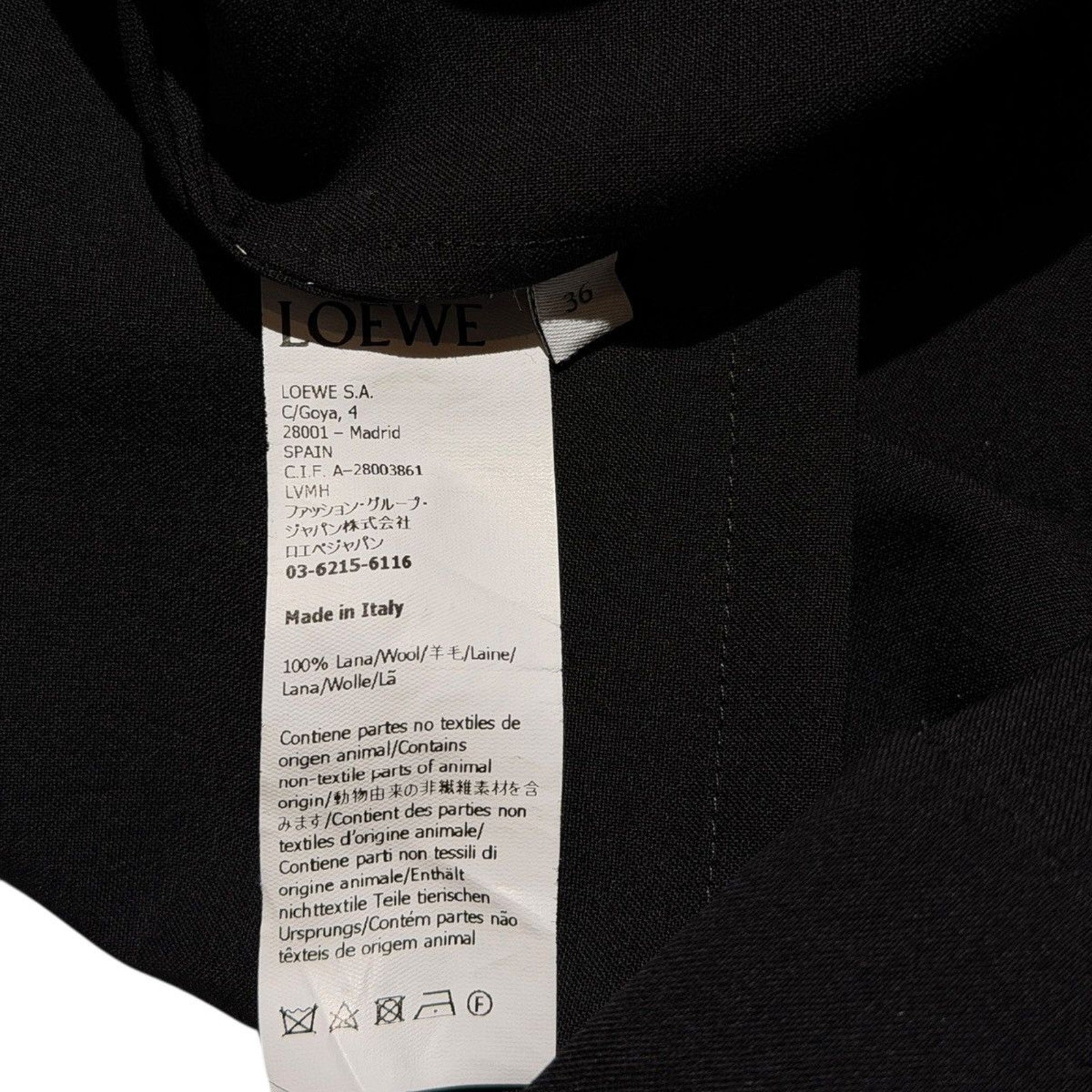 Back to front wool shirt