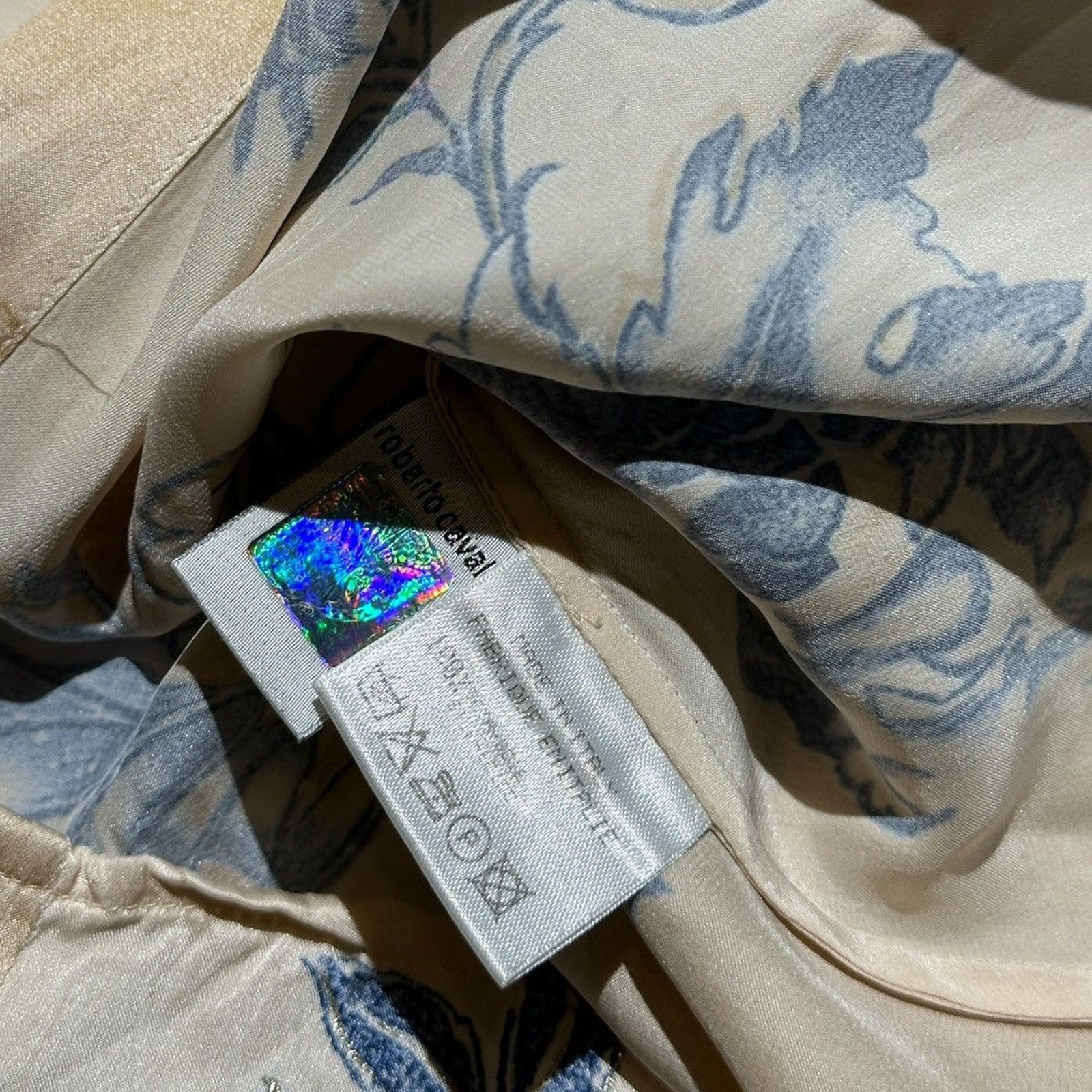 2003 Tattoo Graphic silk shirt