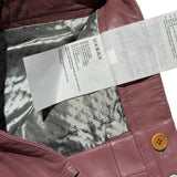 Lambskin patchwork pant