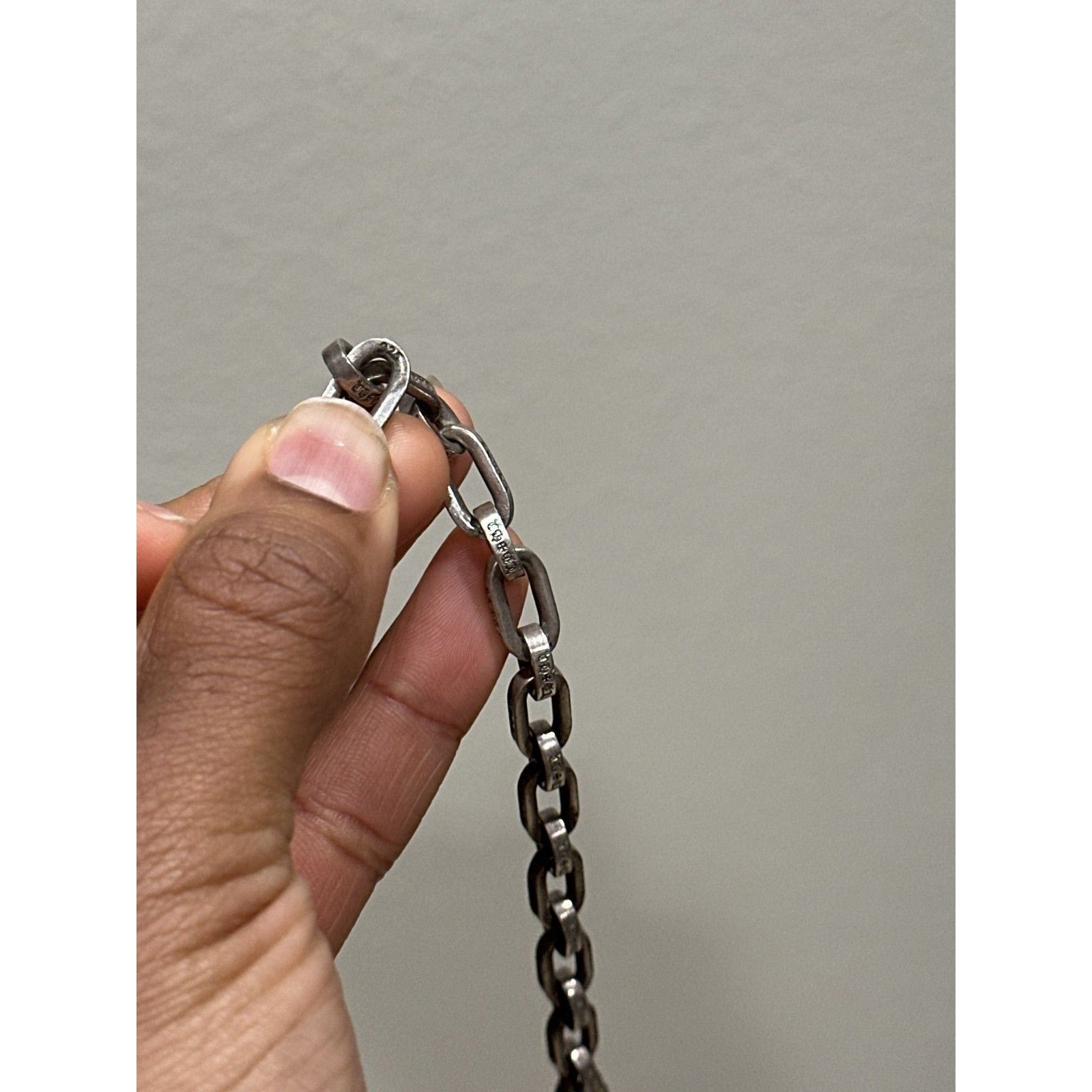 Chrome hearts paper chain bracelet