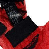 Sheer mesh logo socks