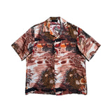 Hawaiian bowling silk shirt