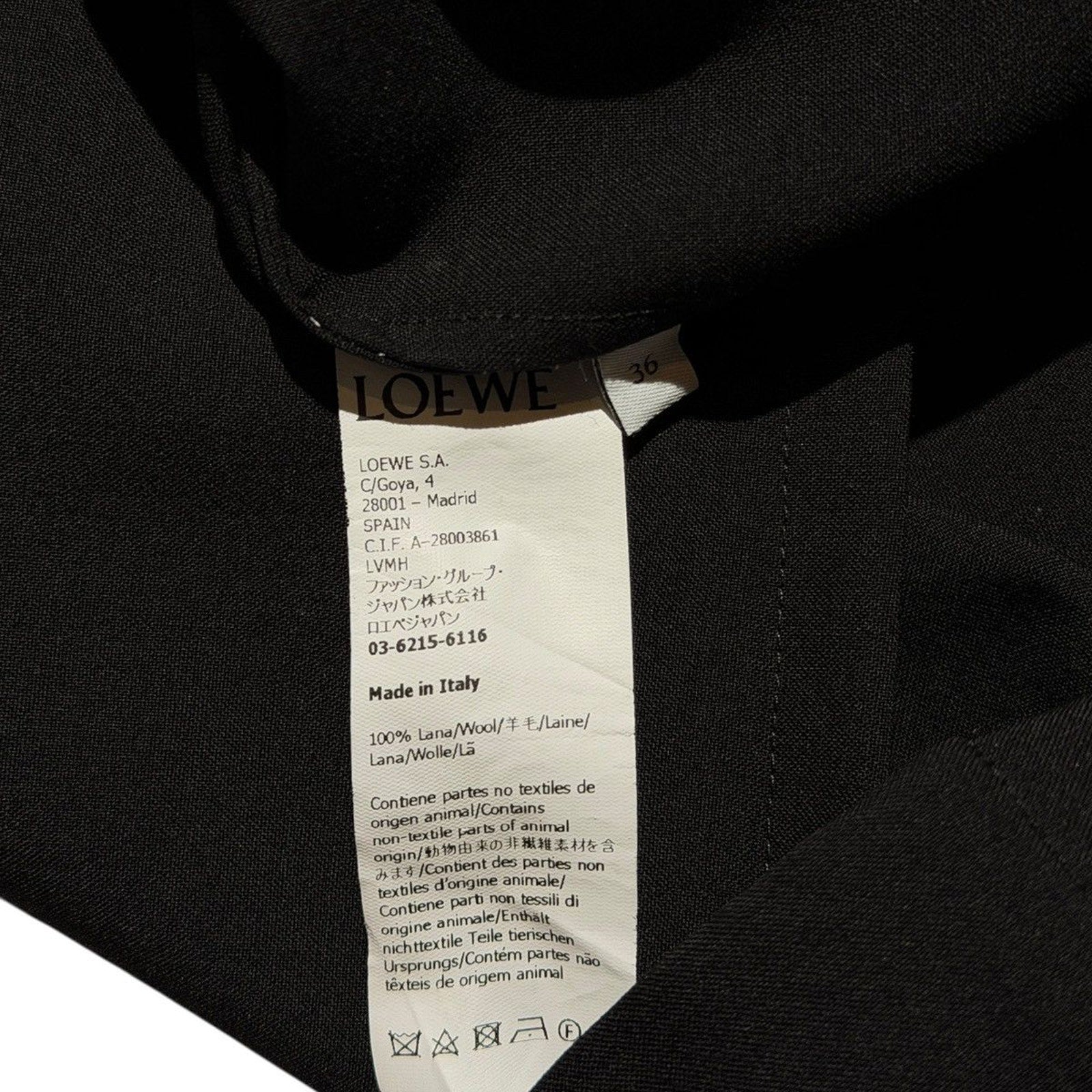 Back to front wool shirt