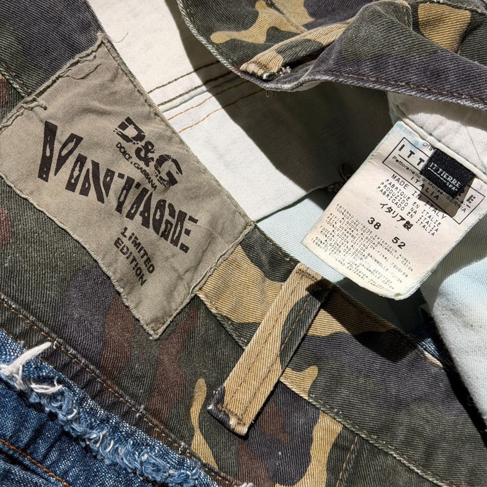 Archive Denim camo pant