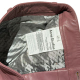 Lambskin patchwork pant