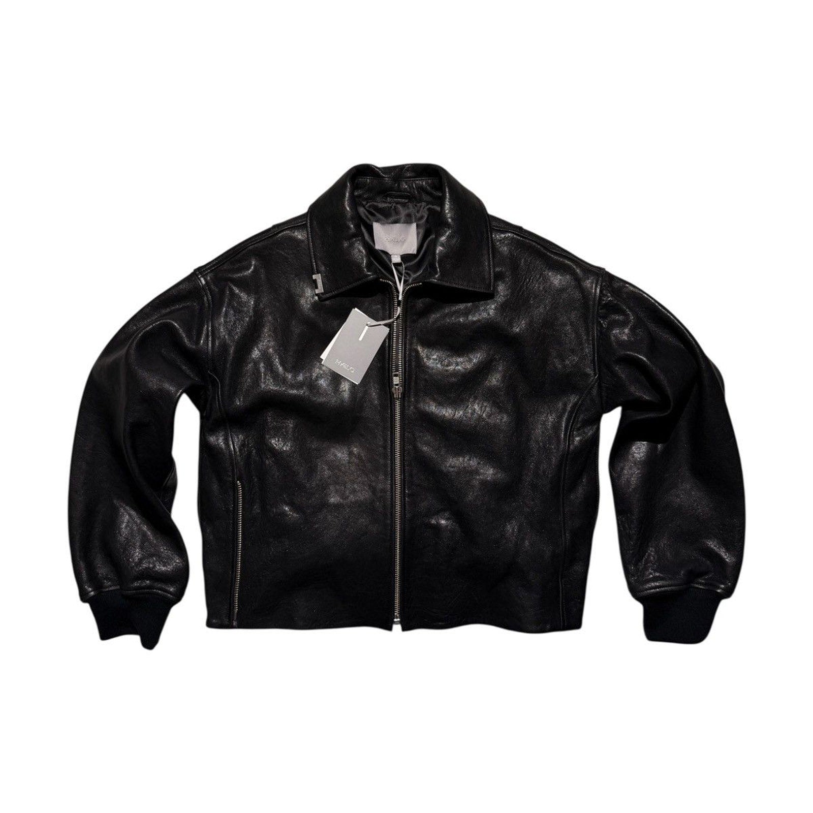 Haelo wrap leather bomber