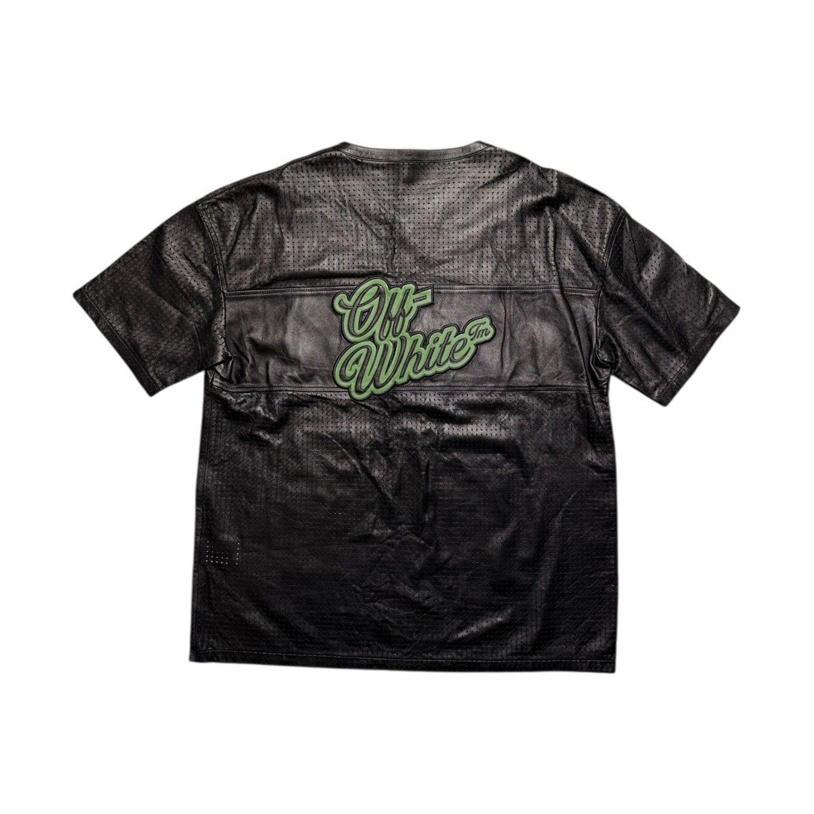 Natlover leather mesh jersey