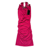 Snake necklace runched dress