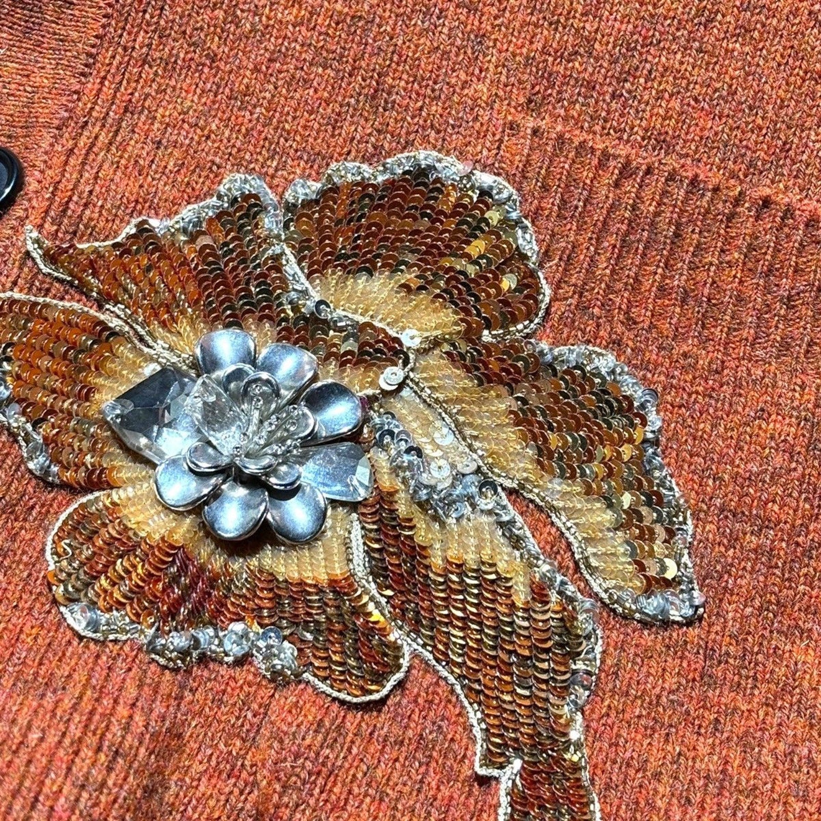 Oversized Runway crystal embellished wool cardigan