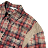 glen plaid ribbed flannel