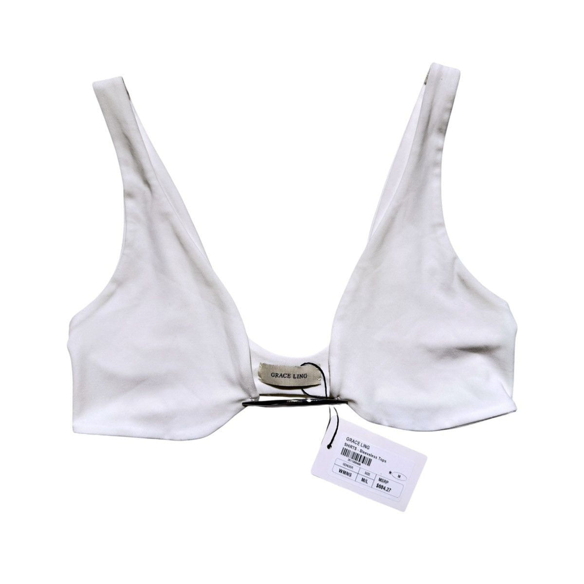 Metal spike bralette