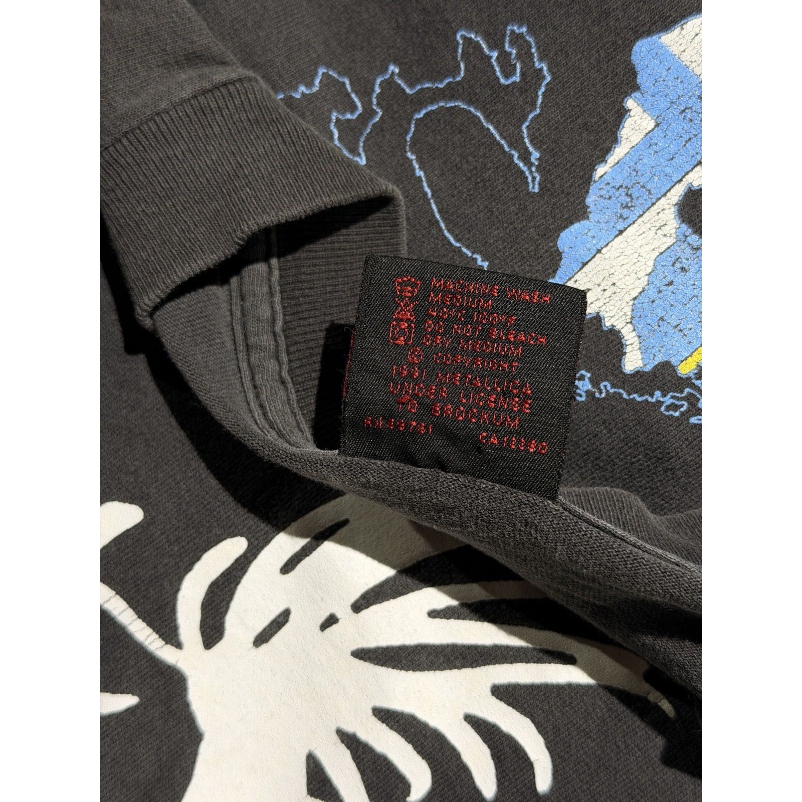 Metallica 1993 europe tour tee