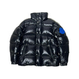 Backpack strap puffer goose down jacket