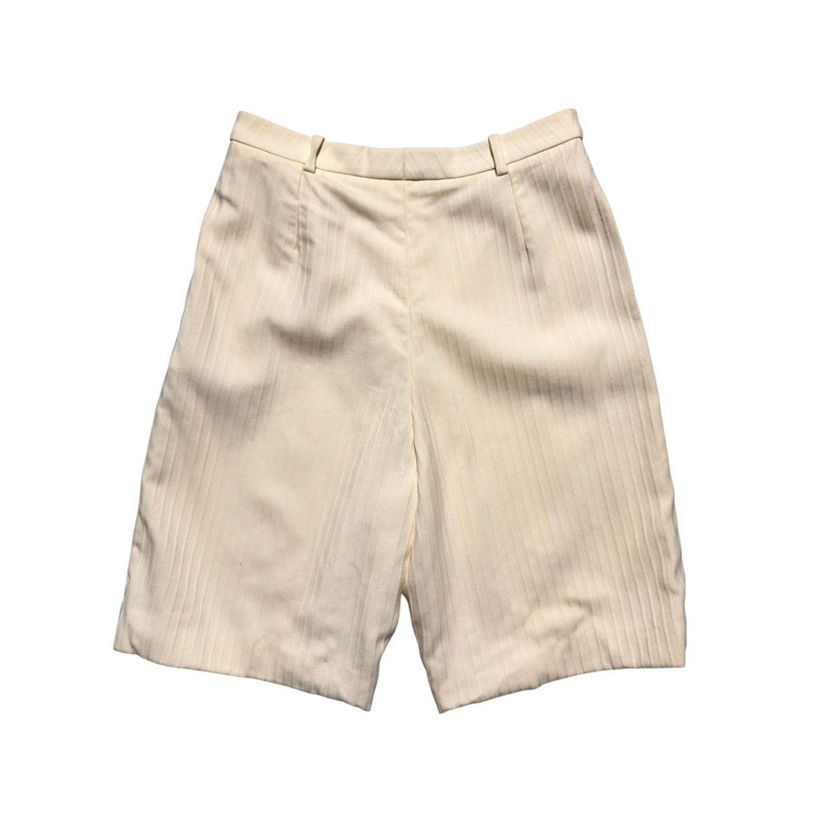 Striped formal shorts