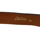 1994 calf hair fur bull pierced belt