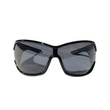 Vintage ribbon shield sunglasses