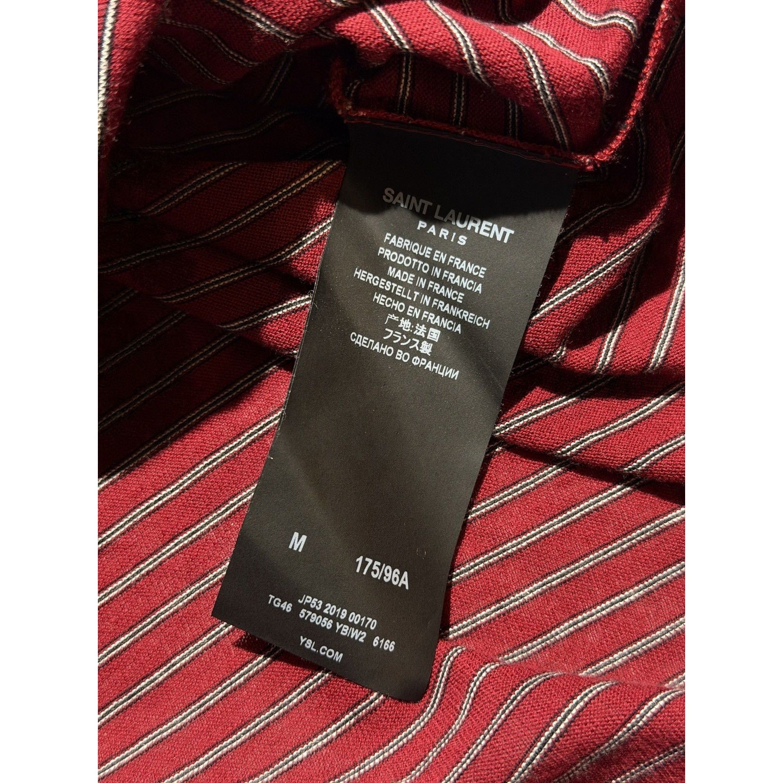 Striped logo tee