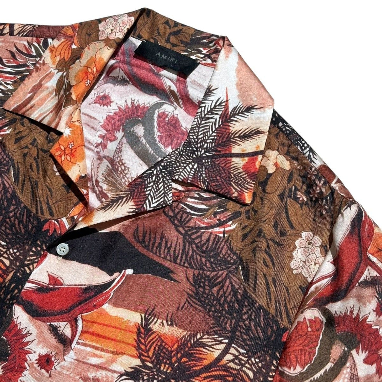 Hawaiian bowling silk shirt