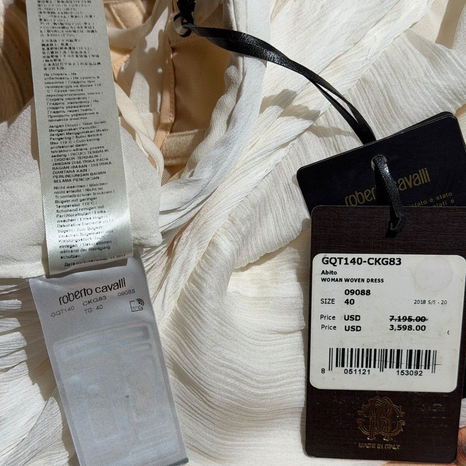 Silk layered abito dress