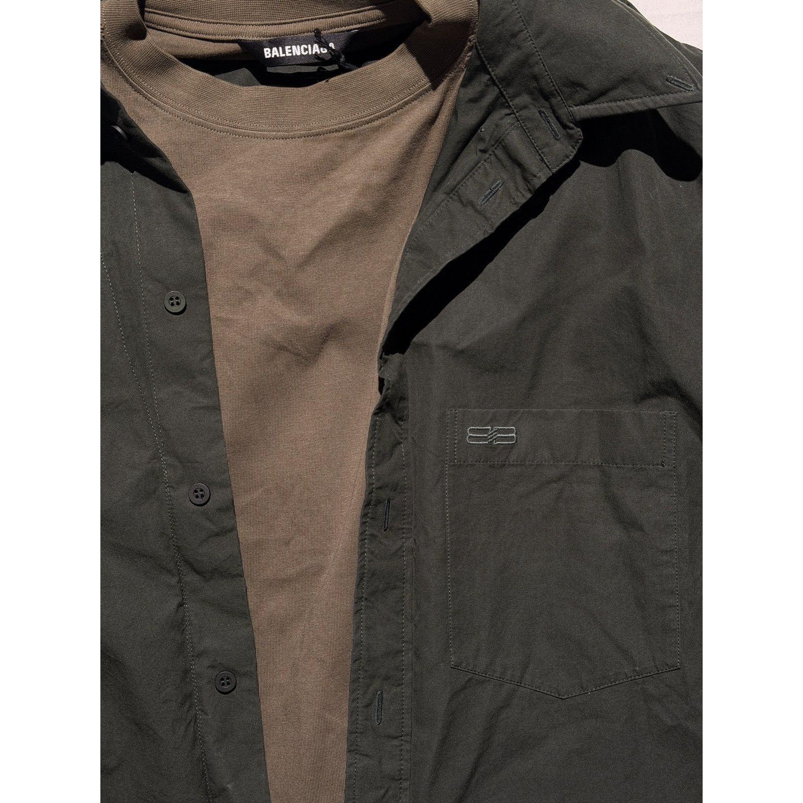 Trompe loeil layered button down