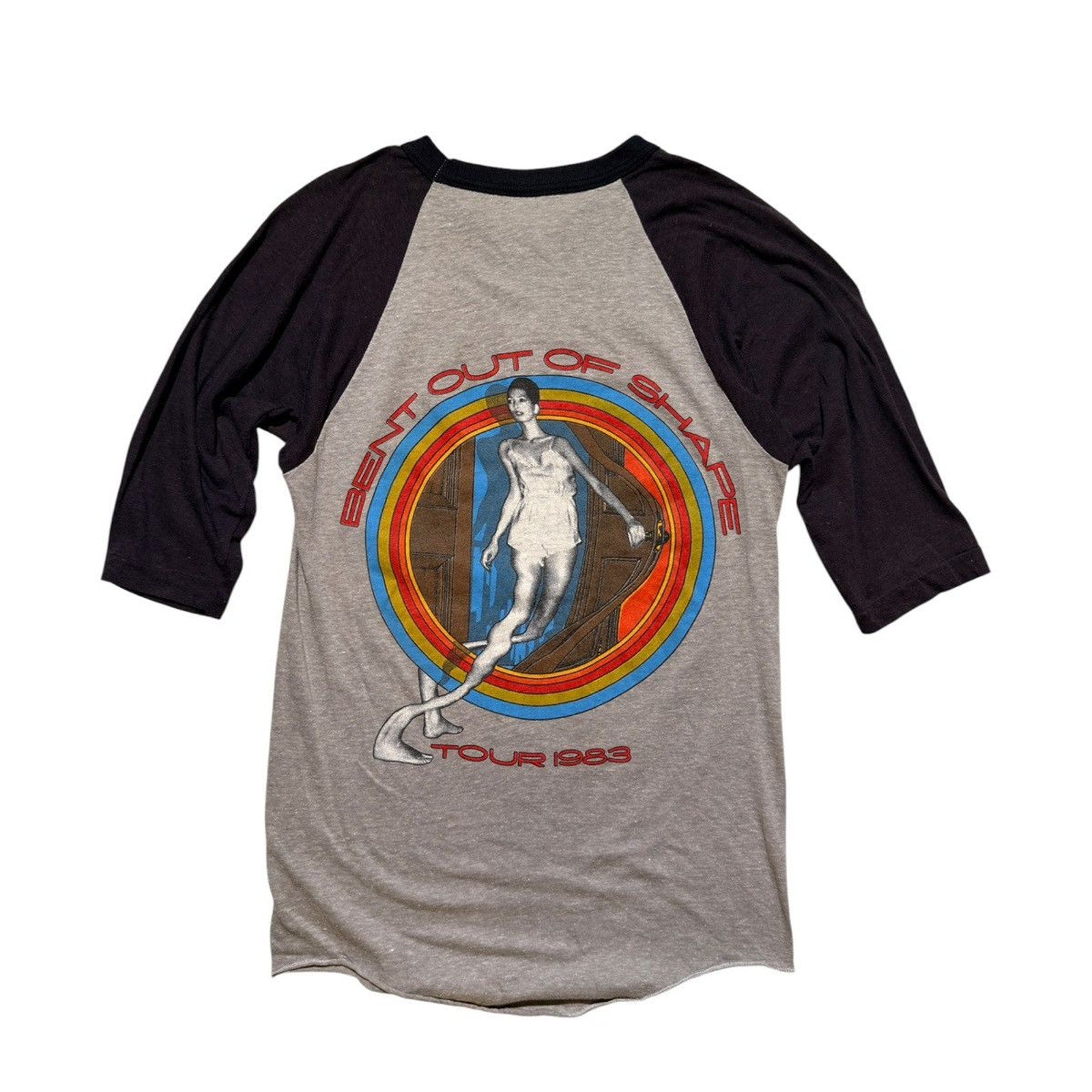Rainbow 1983 bent out of shape raglan tee
