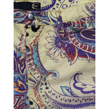 Vintage graphic print midi skirt