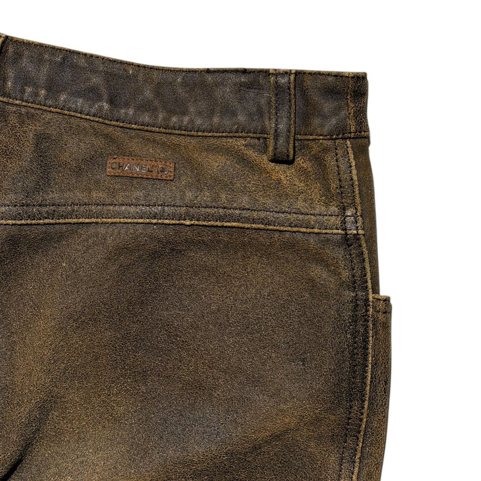 FW2000 split Leather denim