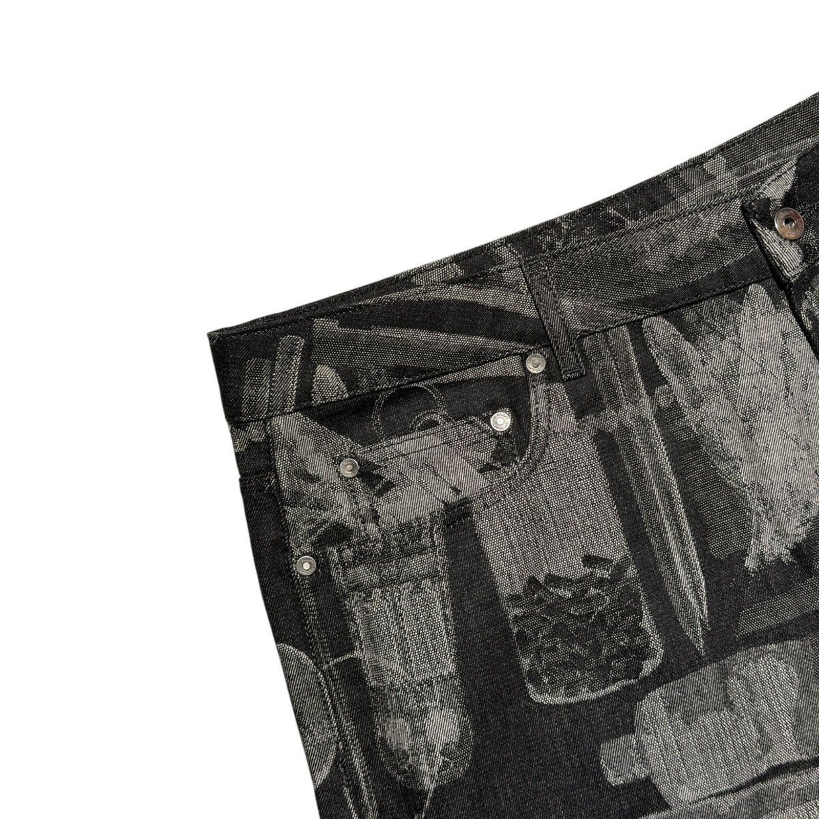 Xray jacquard denim jorts